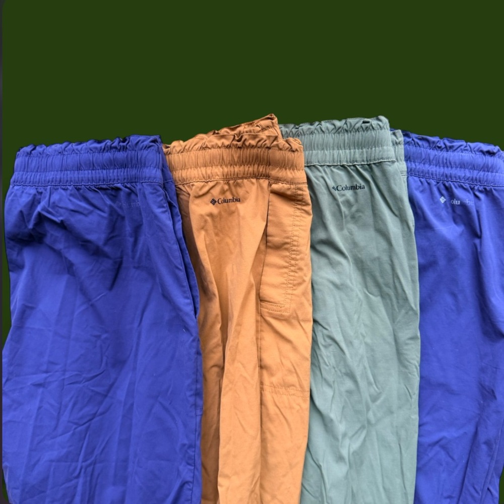 {bundle} 4 Columbia women’s Blue, Tan, and Green pull on Joggers - Picture 2 of 6